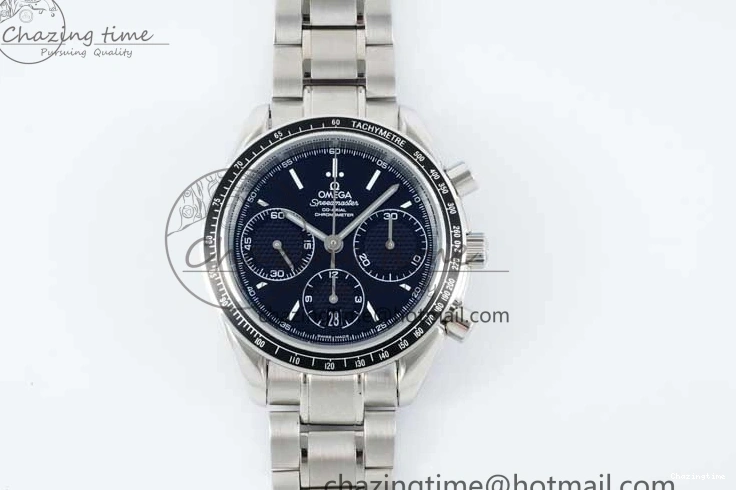 0217 Speedmaster Racing Master SS HKF Best Edition Black Dial on SS Bracelet A Versatile 7810